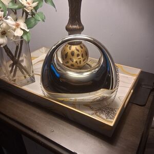 Silver Crossbody Bag